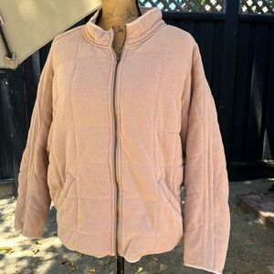 🧡🧡🧡 Quilted small to medium oversize jacket, cream oatmeal large Dolman free